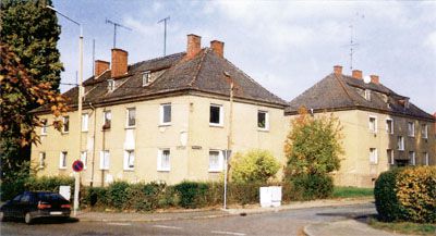 Wohnhäuser Ende der 1980er Jahre