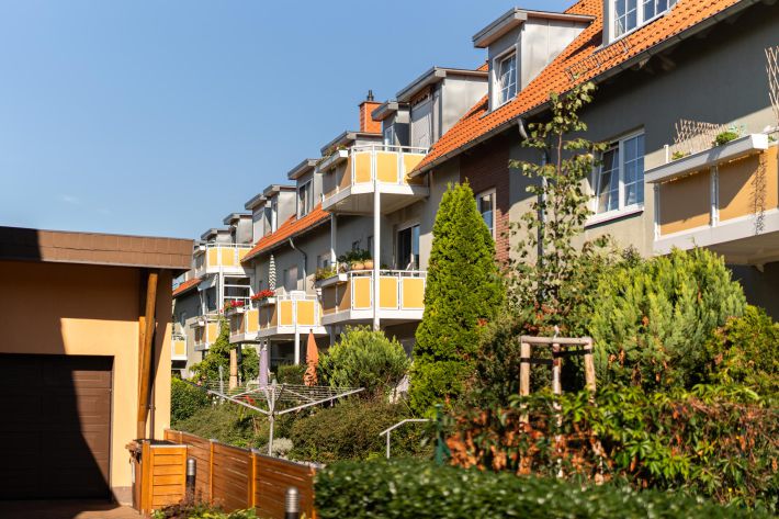 Balkone und Gärten im Angersdorfer Weg